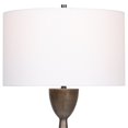 thumbnail image 4 of Uttermost Waller Handcrafted Steel and Cast Aluminum Table Lamp in White, 4 of 8