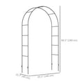 thumbnail image 3 of Outsunny 7.9FT Garden Arch Trellis, Metal Arch for Climbing Plants, 3 of 10
