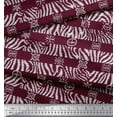 thumbnail image 2 of Soimoi Purple polyester Crepe Fabric Stripe & Wild Animal Skin Print Fabric by Yard 42 Inch Wide, 2 of 3