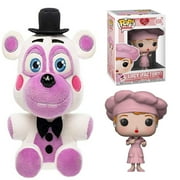 Five Nights at Freddy's Pizza Simulator - Helpy Collectible Figure + I Love Lucy - Factory Lucy Collectible Figure, Pack of 2