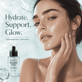 thumbnail image 3 of Red Light Therapy Activation Serum for Face and Neck, Blue Peptide Serum with Hyaluronic Acid, Aloe Vera, Caffeine, Niacinamide & Ceramides, Lightweight Hydrating Serum, 1 Count, 3 of 9