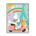 thumbnail image 5 of Stupell Industries Poodle Driving Moped Bonjour Eifel Tower,16 x 20,Designed by Arrolynn Weiderhold, 5 of 5