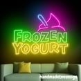 thumbnail image 2 of Handmadetneonsign Frozen Yogurt Neon Sign, Ice Cream Store Wall Art Decor, Ice Cream Cone Wall Decor 67835, 2 of 5