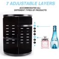 sanipoe 360 Rotating Makeup Organizer, DIY Adjustable Makeup Carousel Spinning Holder Storage Rack, Large Capacity Make up Caddy Shelf Cosmetics Organizer Box, Best for Countertop, Black - image 3 of 8