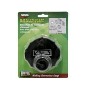 Valterra T1020-1VP Waste Valve Cap - 3" with Capped 3/4" GHT, Black (Carded)
