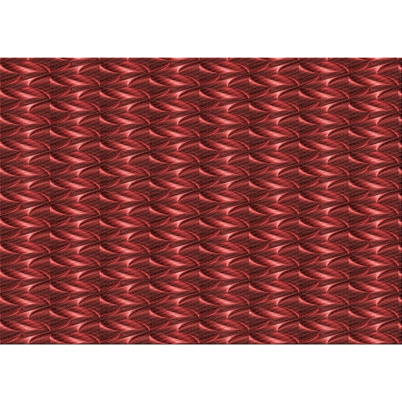 Ahgly Company Indoor Rectangle Patterned Cranberry Red Area Rugs, 7' x 10'