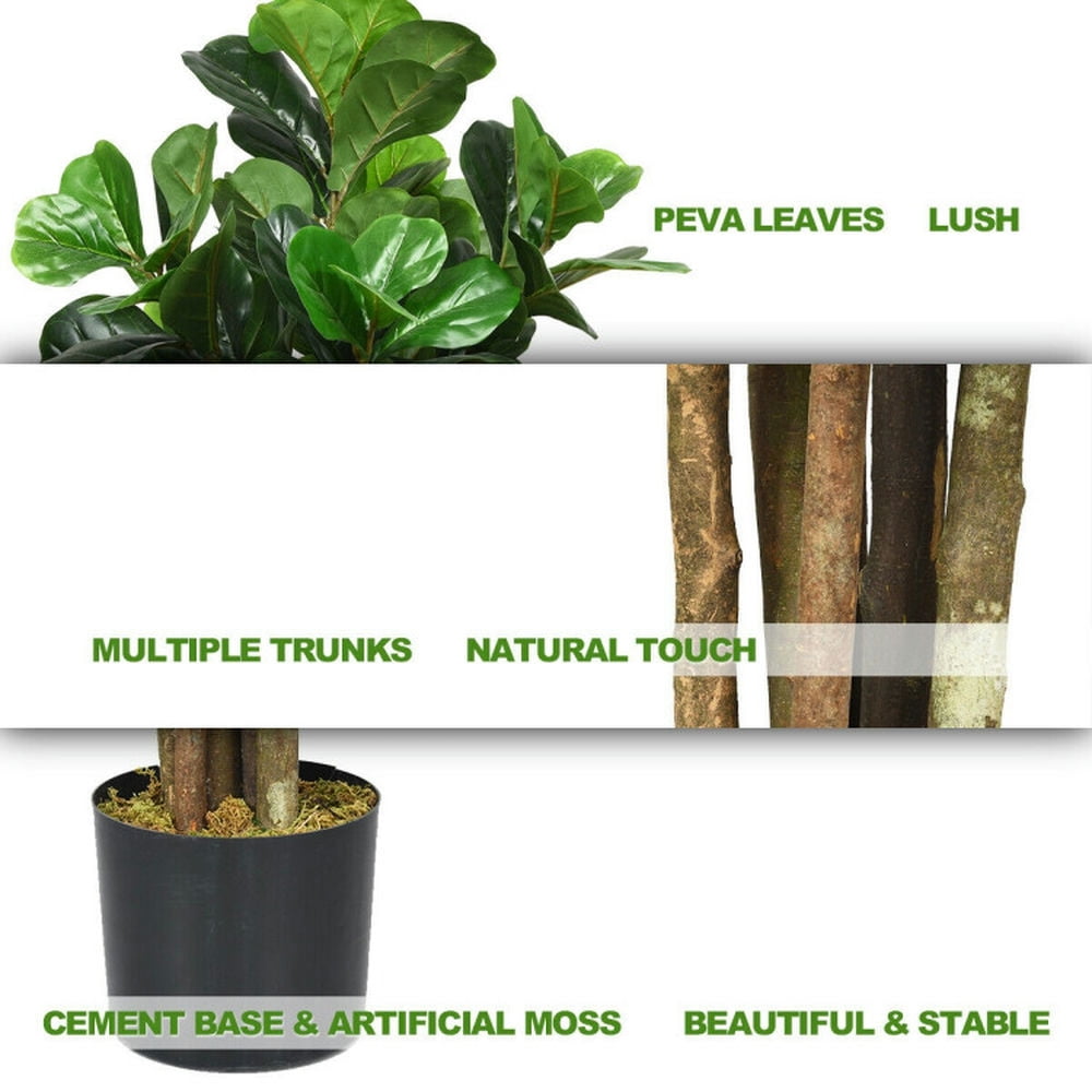 Barara King Artificial Plant, Tall Fake Plant, Indoor Home Décor, 6-Feet Artificial Indoor-Outdoor Home Decorative Planter