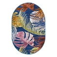 thumbnail image 4 of Unique Loom Blossom Collection Area Rug - Montego (4' x 6' Oval Multi/Green), 4 of 7