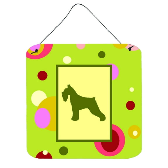 Carolines Treasures CK1054DS66 Schnauzer Wall or Door Hanging Prints 6HX6W multicolor