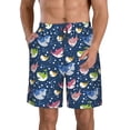 thumbnail image 1 of Fotbe Colorful Cartoon Shark Trajes de Baño Estampados para Hombre, Shorts de Verano de Secado Rápido, Ropa de Playa, Bañadores-Large, 1 of 6