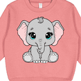 thumbnail image 3 of Inktastic Cute Gray Elephant Toddler Sweatshirt, 3 of 4