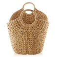 thumbnail image 4 of Casafield Large Laundry Boat Basket with Handles - Natural, Woven Water Hyacinth Storage Tote for Blankets, Bathroom, Bedroom, Living Room, 4 of 7