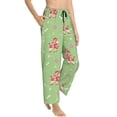 thumbnail image 2 of Xecao Cute Poodle Dog Women's Straight Lounge Pajama Pants: The Epitome of Relaxed Sleepwear, 2 of 9