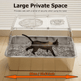 thumbnail image 5 of PetWhole Extra Large Stainless Steel Enclosed Cat Litter Box with Pedal, Scoop, Stickers, and Carbon Bag, Gray, 5 of 8