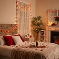 thumbnail image 4 of cpengpj LED Wooden Heart String Lights 6m 40 LED Multicolor Battery Operated Romantic Valentine's Day Home Party Decor, 4 of 8