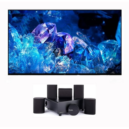 Sony XR55A80K 55" 4K Bravia XR OLED HDR Smart TV with a Platin MILAN-5-1-SOUNDSEND 5.1 Immersive Cinema-Style Sound System (2022)
