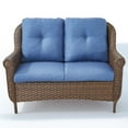 thumbnail image 3 of PARKWELL Outdoor Patio Loveseat Sofa,Weather Resistant Wicker Loveseat with Deep Seat Anti-Slip Cushion,Navy, 3 of 9