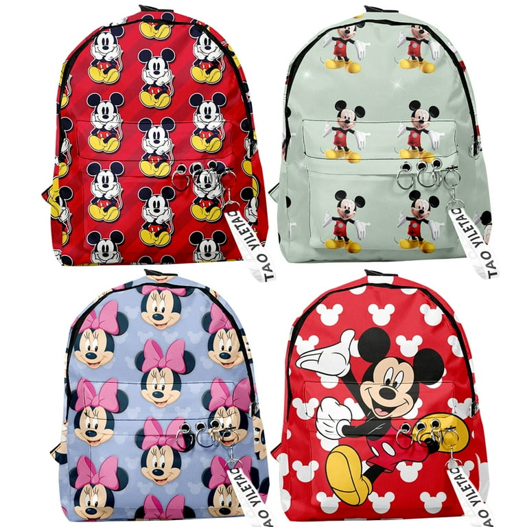 Backpack Anime Mickey and Minnie Backpack School Gifts for Kids，Christmas  Mickey and Minnie Backpack - Walmart.com