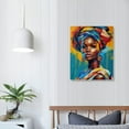 thumbnail image 4 of Nawypu Black Wall Art Abstract African American Woman Poster Afro Girl Canvas Painting Modern Aesthetic Pictures for Living Room Decor, 4 of 5