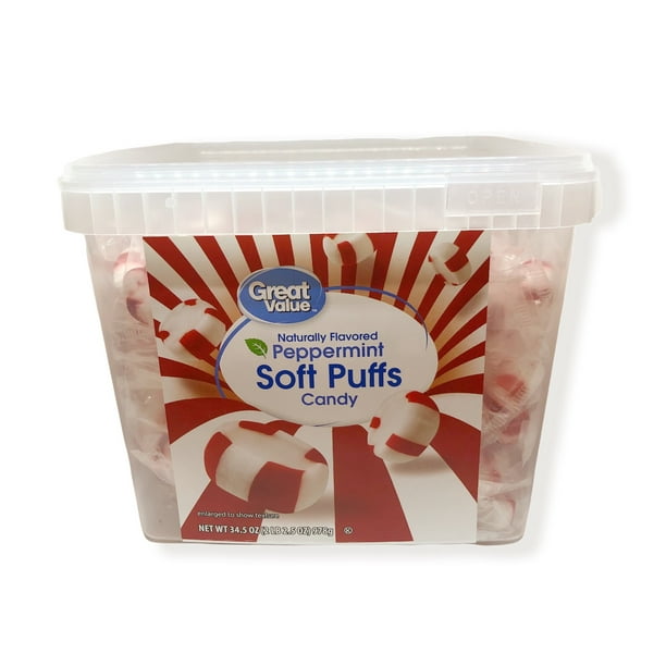 Great Value Peppermint Soft Puffs Candy, 34.5 oz