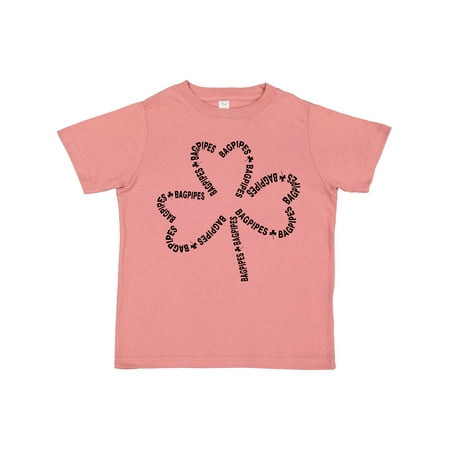 

Inktastic Bagpipes Text Shamrock Gift Toddler Boy or Toddler Girl T-Shirt