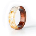 thumbnail image 1 of Anillo de madera de ébano y palisandro original hecho a mano, anillo sencillo para hombres y mujeres. Opciones de regalo: estilo simple y elegante., 1 of 6