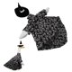 thumbnail image 1 of Goose Holiday Porch Goose Trajes Negro Elegante Patrón De Calavera Ropa De Ganso De Porche Fácil De Poner Y Quitar Con Sombrero Para Ganso De 23 Pulgadas, 1 of 7