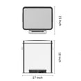 thumbnail image 2 of Trash Can, 8-Gallon Garbage Can for Kitchen, Stainless Steel Double Trash Can with Lid and Foot Pedal, Double-Compartment Sorting Bin with Removable Inner Bin, 2 of 7