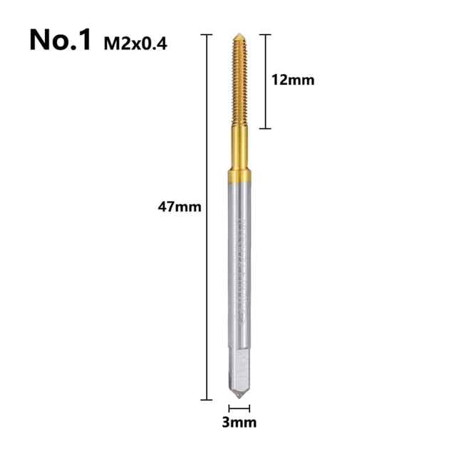 Extrusion Taps M2 M3 M4 M5 M6 M8 M10 M12 Fluteless Forming Machine Taps Metric Screw Thread Tap Drill Metal Threading Tools