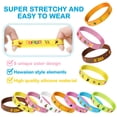 thumbnail image 3 of Pulseras de fiesta Capoda de silicona tropical hawaiana, 32 unidades, 3 of 7