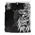 thumbnail image 3 of Juego de Cama Vikingo Odín Cuervo y Fenrir A Mano RLT12, 3 of 6