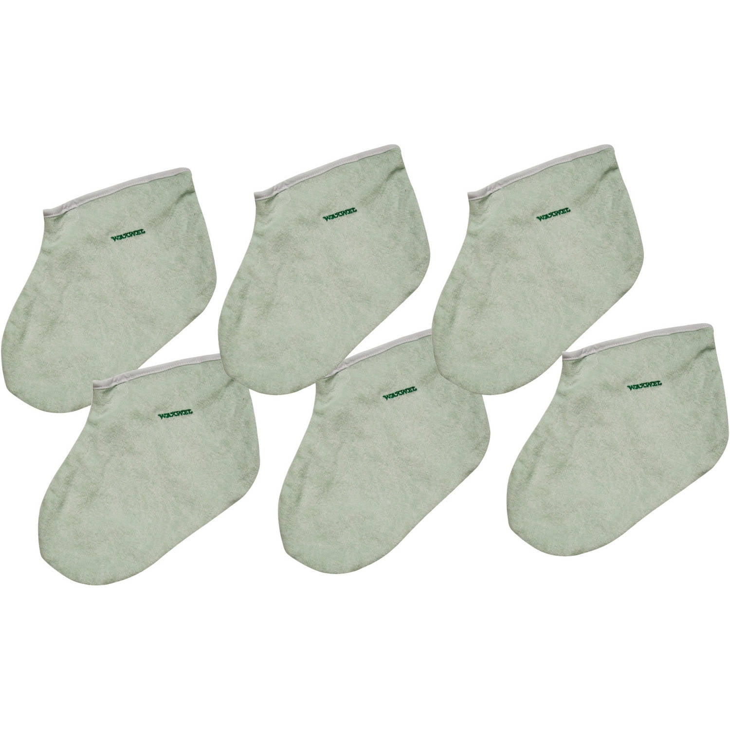 WaxWel Paraffin Wax Bath Accessory Package, Professional Home and Spa Moisturizing Therapy Accessories, 6 Thermal Terry Foot Booties