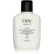 OLAY Age Defying Protective Renewal Lotion, With Sunscreen, Classic 4 oz (Pack of 2)
