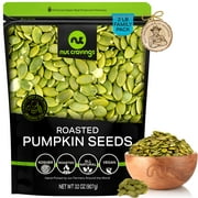 Roasted & Unsalted Pumpkin Seeds, Pepitas, No Shell (2 lbs) by Nut Cravings