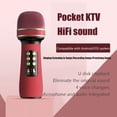 thumbnail image 4 of Ws-898 Karaoke Micrófono Compatible Con Bluetooth Kit De Micrófono Inalámbrico Para Cantar (Rojo), 4 of 6