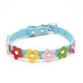 thumbnail image 1 of Collar de niña cachorro collar de perro rosa con lazos de pedrería diamantes de cristal flores de colores Adepaton CPB-US-YY94-1, 1 of 5