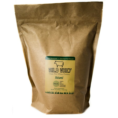 Wild Whey Undenatured Grass-Fed Whey Protein Made From Milk - 5lb Natural/Unflavored