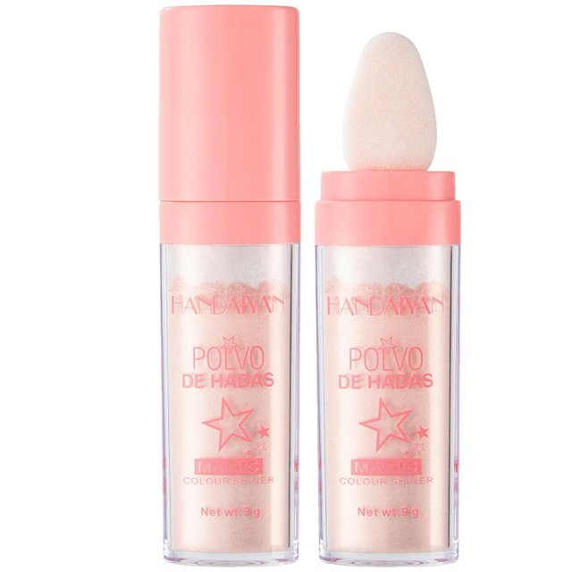 Allover Body Powder Easy Coloring No Sticky para brazos, piernas, vello facial (rosa)