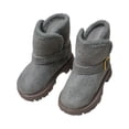 thumbnail image 1 of DOMELAY 1/4 Scale Figure Snow Boots Simulation Miniature Female Action Figures Shoes grey, 1 of 9