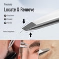 thumbnail image 3 of DUROX Pinces de Précision pour Sourcils – Pince à Pointe Inclinée pour Femmes et Hommes, Acier Inoxydable avec Pointes Inclinées Fines pour Enlever les Poils des Sourcils, Fines Rayures et Barbe, 3 of 8
