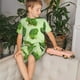 thumbnail image 4 of Fotbe Broccoli 3 Pijama Estampada de 2 Piezas para Niños – Ropa de Dormir de Manga Corta Cómoda para Niños y Niñas, Camiseta y Shorts de Algodón-4X-Large, 4 of 6