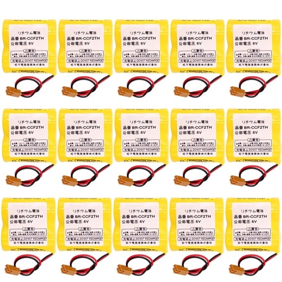 15Pcs  BR-CCF2TH Battery BR-C 6V 5000mAh BRCCF2TH Battery For Fanuc PLC BR-CCF2TH