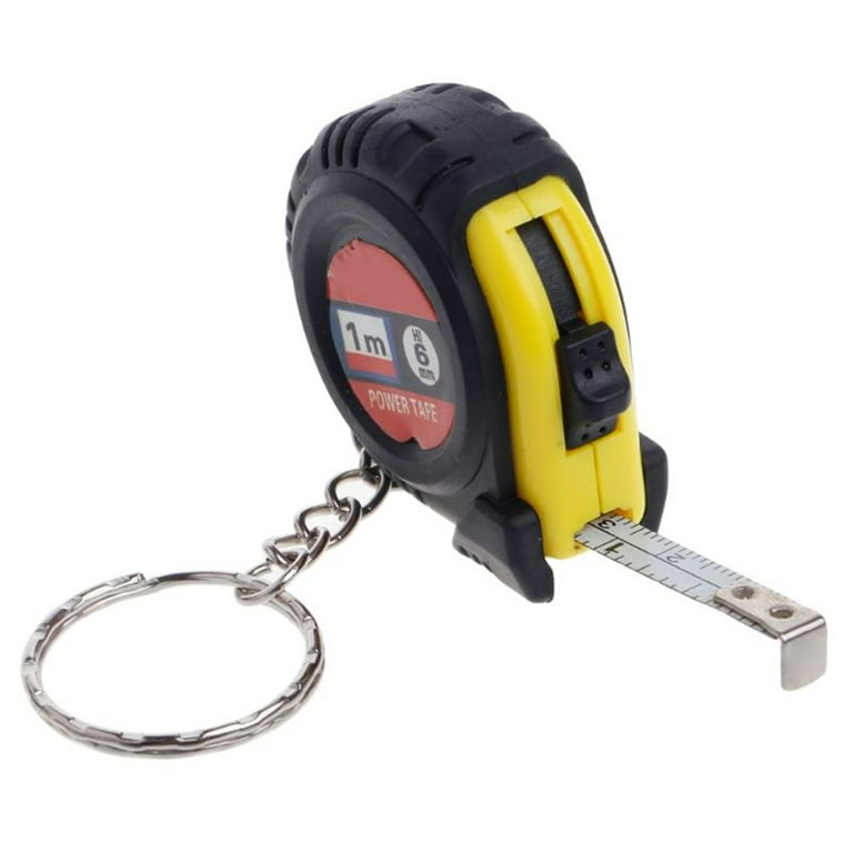 Mini tape measure keychain