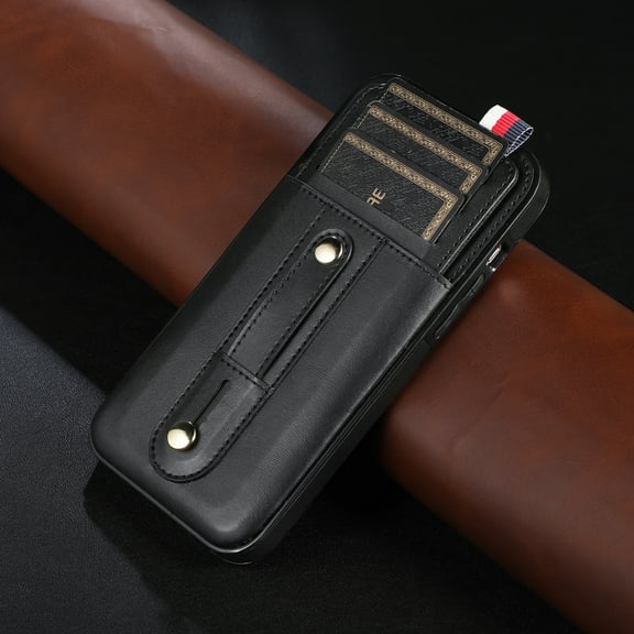 iPhone 8 Plus Wallet Case, iPhone 7 Case, Dteck Soft PU Leather Credit Card Holder Shockproof Protective Case for iPhone 8 Plus/7 Plus,Black