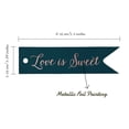 thumbnail image 5 of Inkdotpot Love Is Sweet Wedding Bottle Tag Real Rose Gold Foil Favor Hang Tags Pack Of 50, 5 of 6