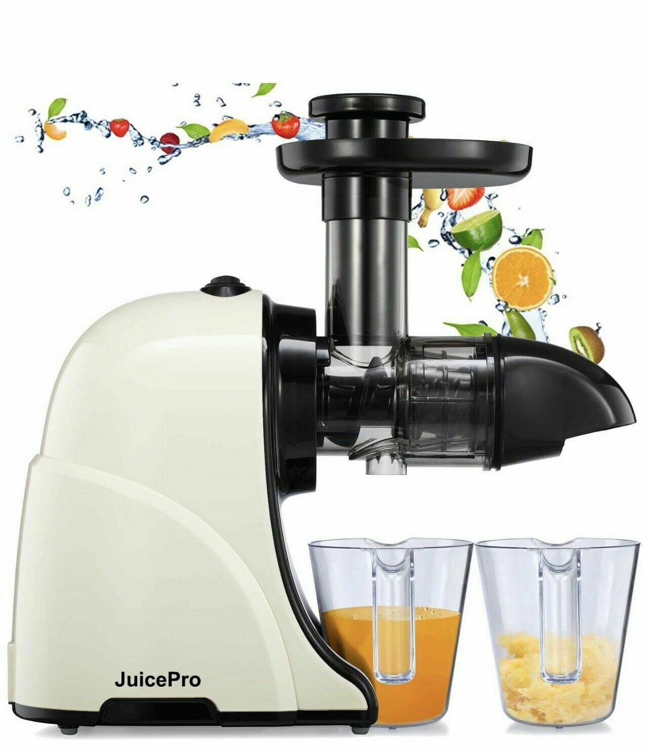 JuicePro Masticating Juicer Machines, Slow Cold Press Juicer Quiet