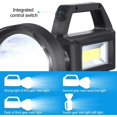 thumbnail image 4 of Linterna con luz lateral, carga solar, IPX4 resistente al agua, adecuada para luces de emergencia familiares, luces para acampar al aire libre, luces de trabajo [Clase de eficiencia, 4 of 5