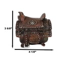 thumbnail image 2 of Rustic Western Cowboy Horse Saddle Lone Star Silver Studs Decorative Trinket Box, 2 of 9