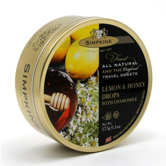 Simpkins Honey & Lemon Drops with Chamomile Flavor Candy 175g