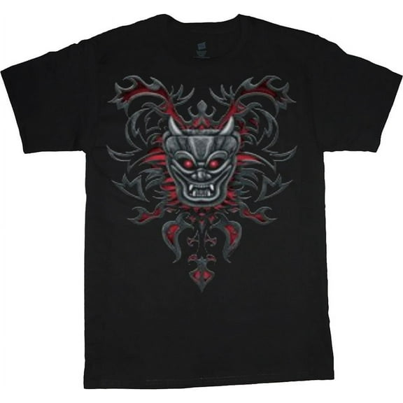 Tribal Island Skull Design T-shirt Mens Graphic Tees